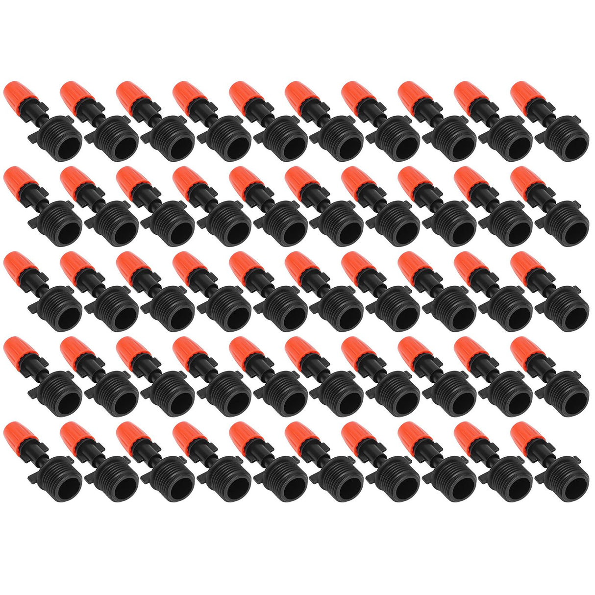 50pcs G1/2 Male Thread Misting Spray Nozzle Adjustable Water Spray Head Atomizing Nozzle for Garden Irrigation
