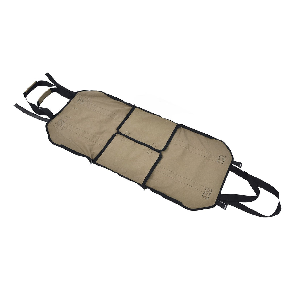 Large Capacity Firewood Storage Bag Basket Oxford Cloth Outdoor Camping Wood Log CarrierKhaki