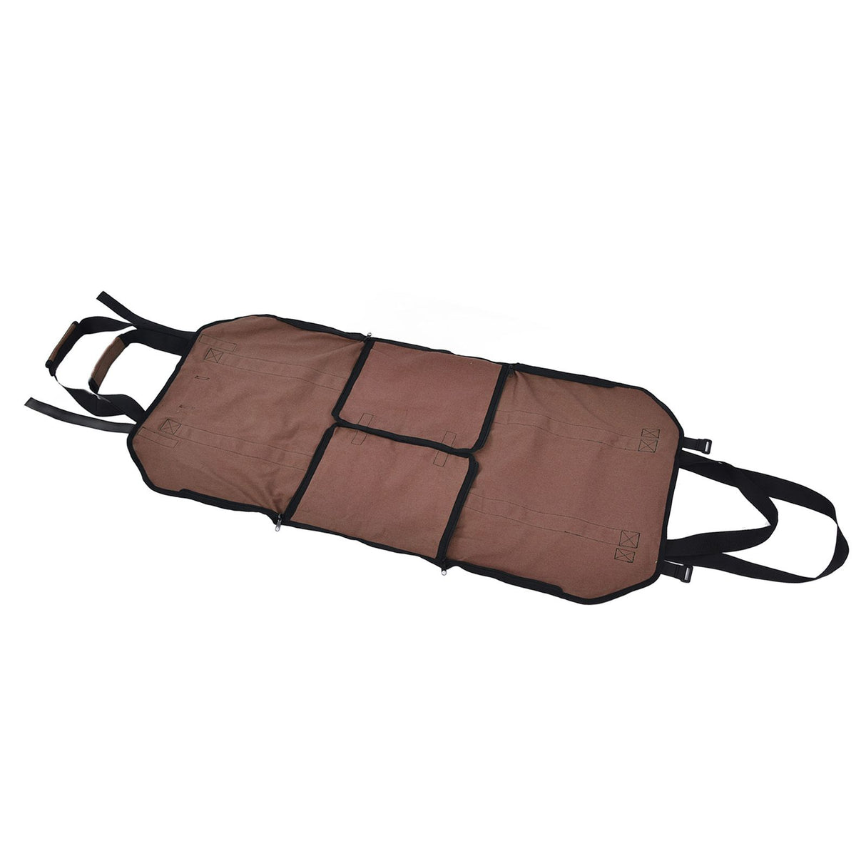 Large Capacity Firewood Storage Bag Basket Oxford Cloth Outdoor Camping Wood Log CarrierBrown