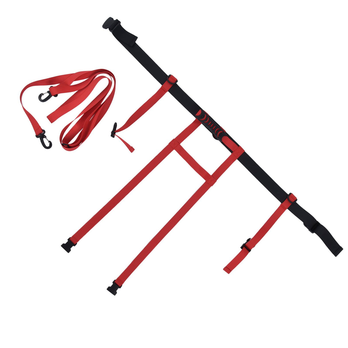 Children Ski Training Safety Ropes Adjustable Outdoor Skiing Harness Safety Shoulder StrapRed