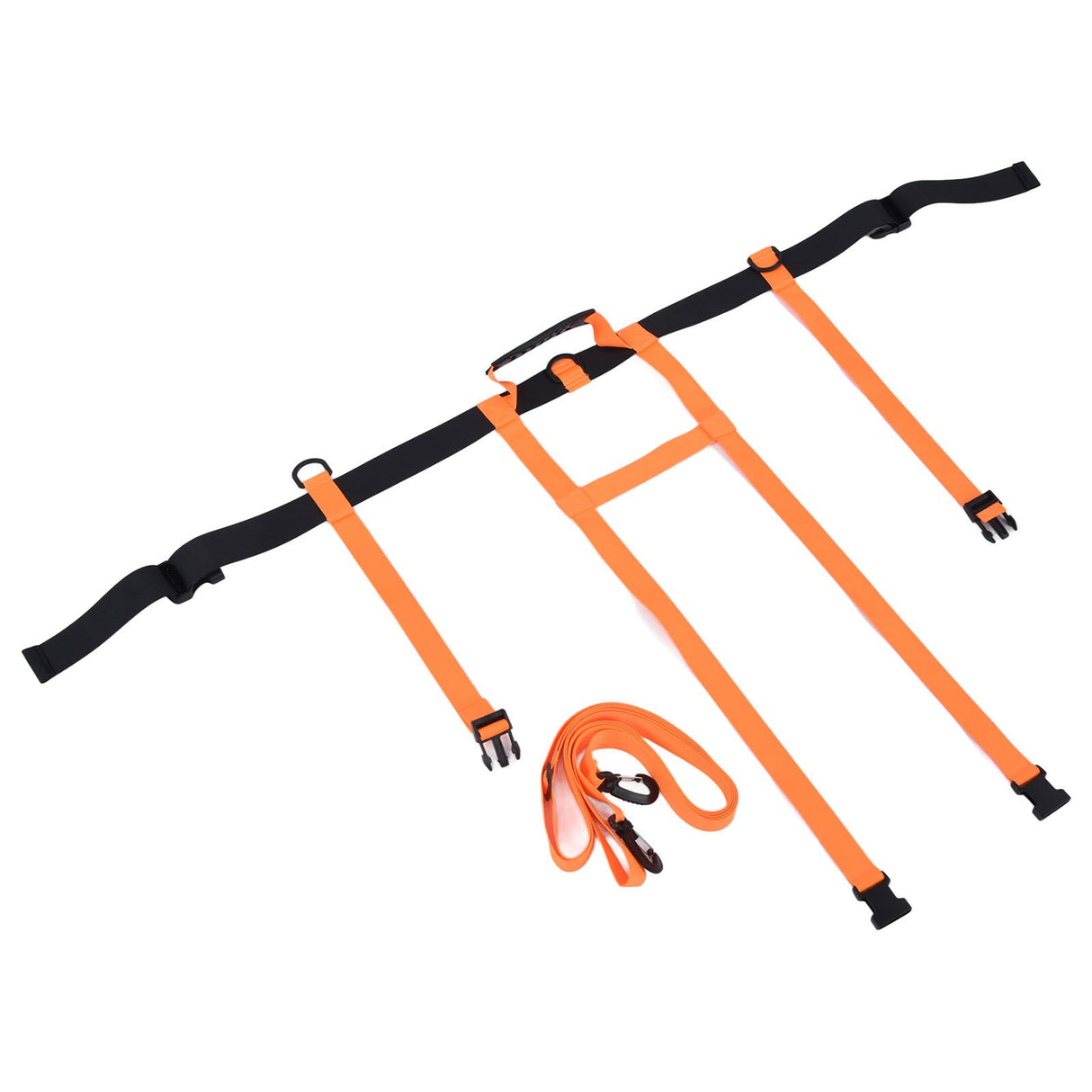 Children Ski Training Safety Ropes Adjustable Outdoor Skiing Harness Safety Shoulder StrapOrange