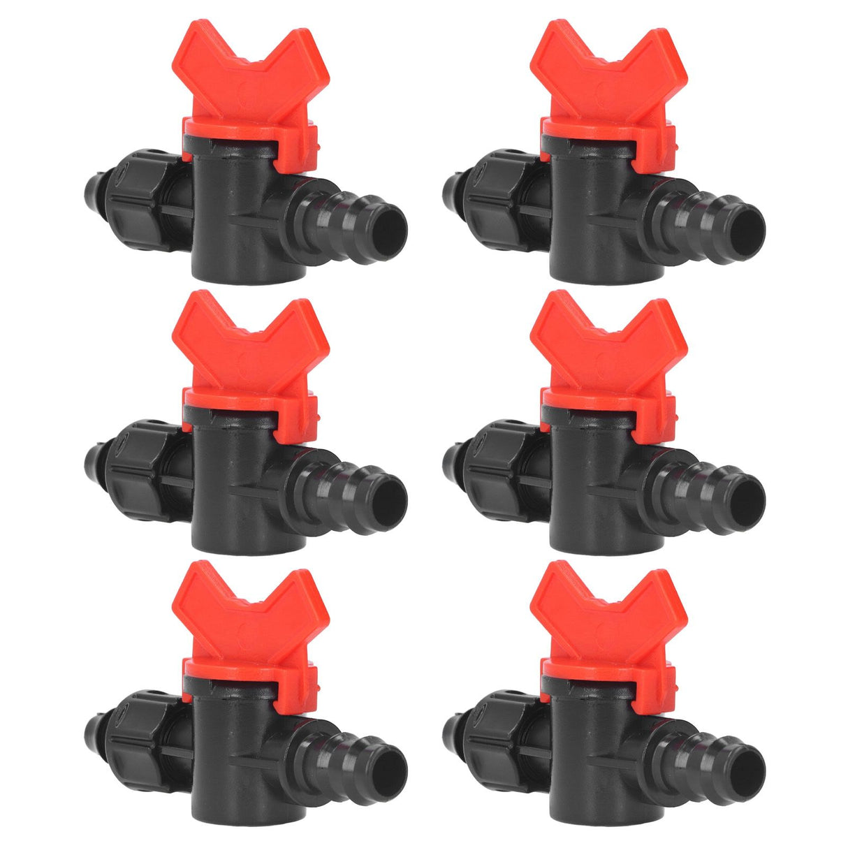 10Pcs Barbed Ball Valve 5/8inch Adjustable Prevent Leakage Drip Irrigation Switch Valve for Irrigation