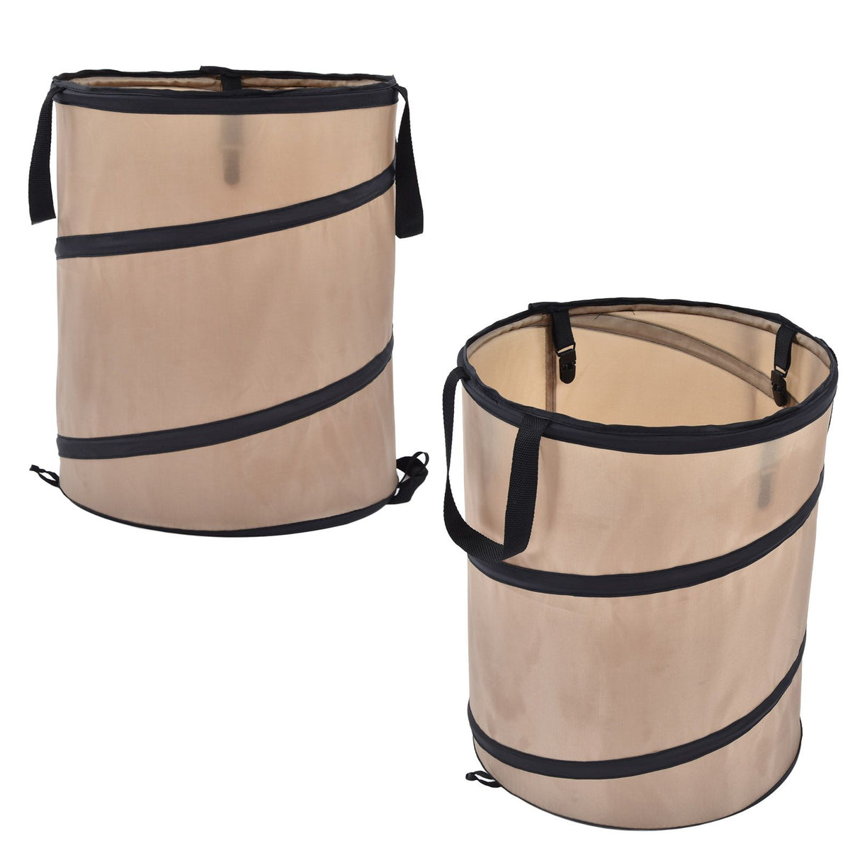 37.8L Collapsible Leaf Trash Can Reinforced Steel Spring Oxford Cloth Collapsible Container Small Size