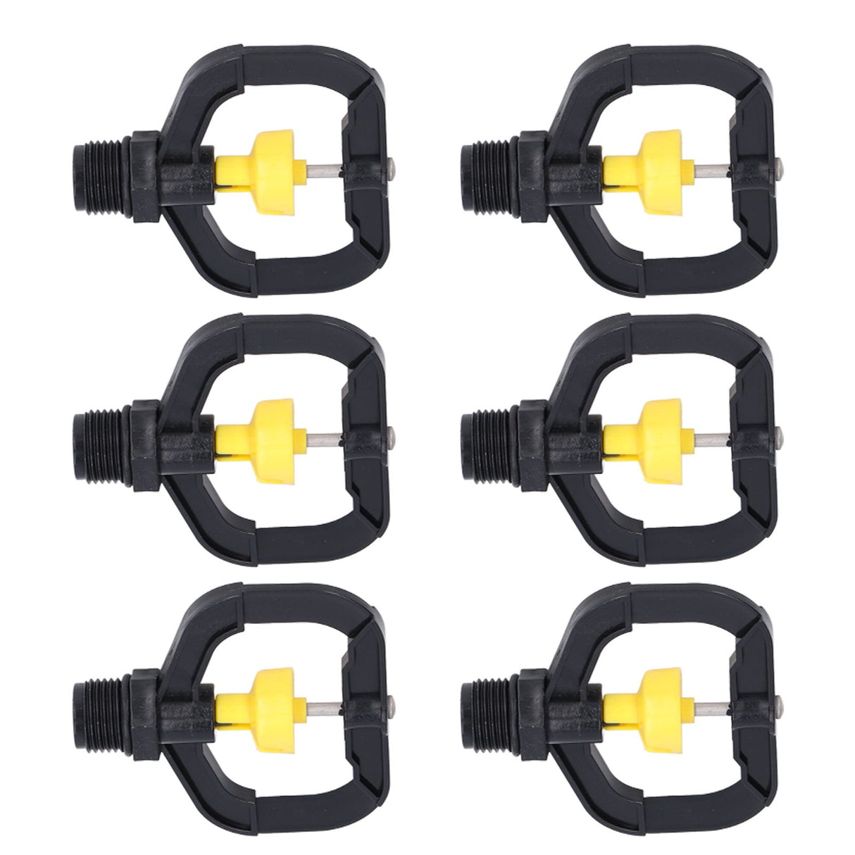 12pcs Rotating Irrigation Sprinkler Plastic Spray Nozzle with G1/2 Male Thread for Garden Yard Lawn