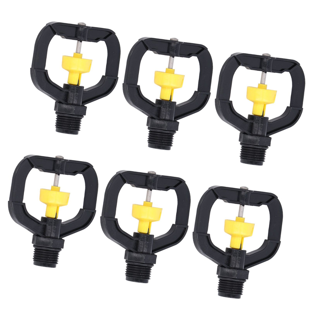 12pcs Rotating Irrigation Sprinkler Plastic Spray Nozzle with G1/2 Male Thread for Garden Yard Lawn