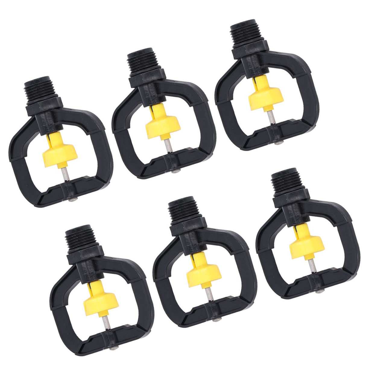 12pcs Rotating Irrigation Sprinkler Plastic Spray Nozzle with G1/2 Male Thread for Garden Yard Lawn