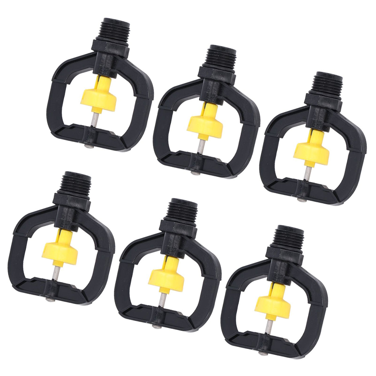 12pcs Rotating Irrigation Sprinkler Plastic Spray Nozzle with G1/2 Male Thread for Garden Yard Lawn
