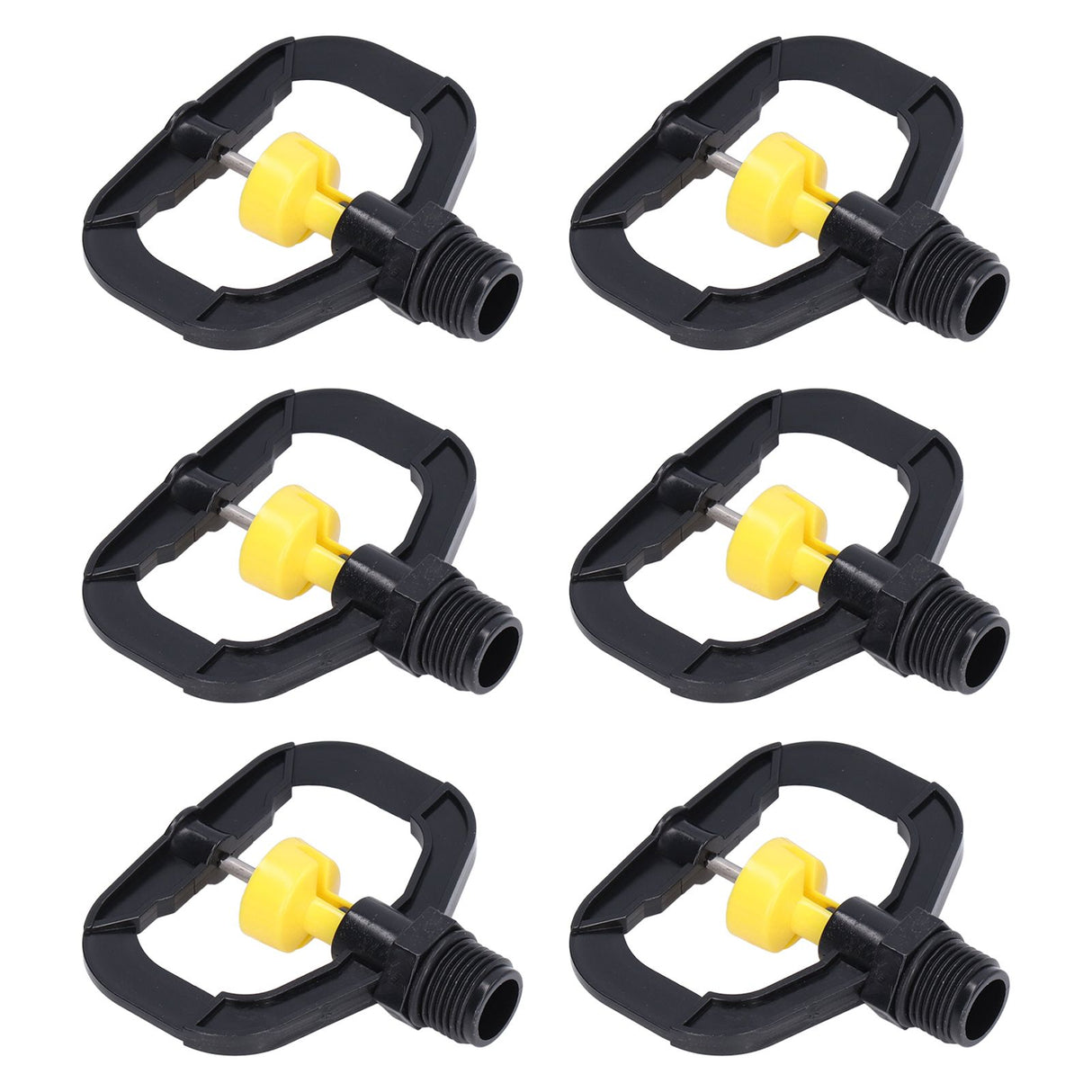 12pcs Rotating Irrigation Sprinkler Plastic Spray Nozzle with G1/2 Male Thread for Garden Yard Lawn