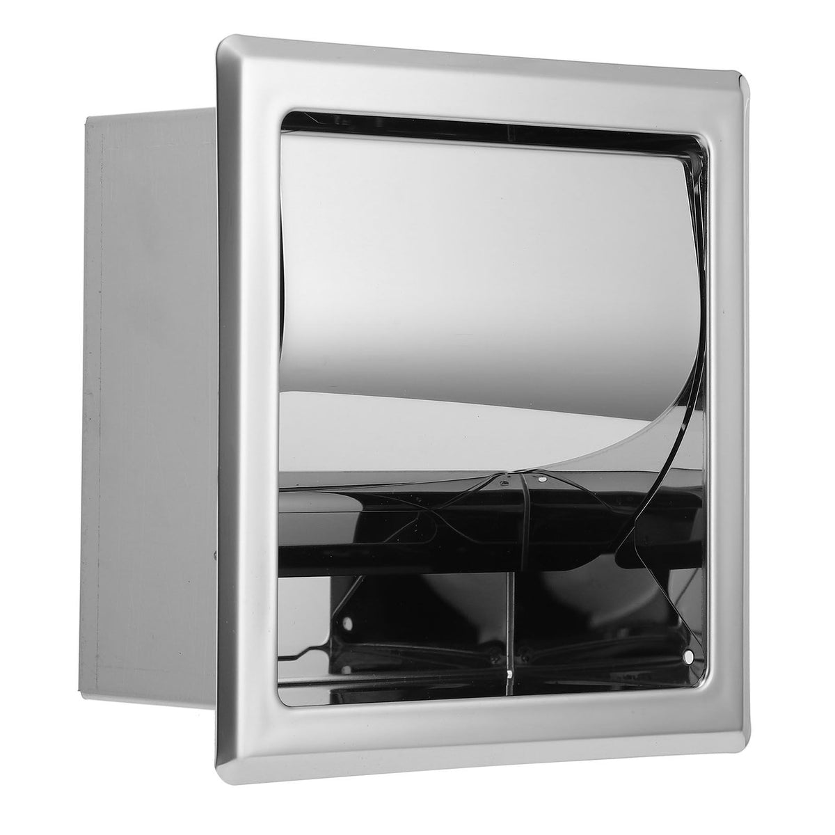 Mirror Surface Toilet Paper Holder Stainless Steel Paper Towel Rack Toilet Tissue Rack for Home Hotel Bathroom