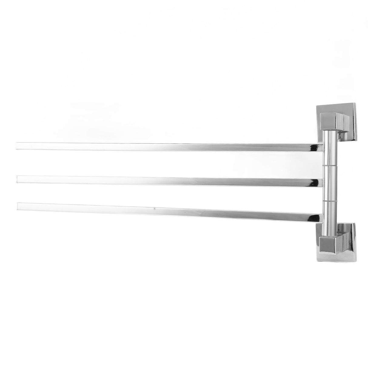 Stainless Steel Towel Rack Bar 180° Rotatable Towel Bathrobe Hanger Holder for Bathroom3 Rods