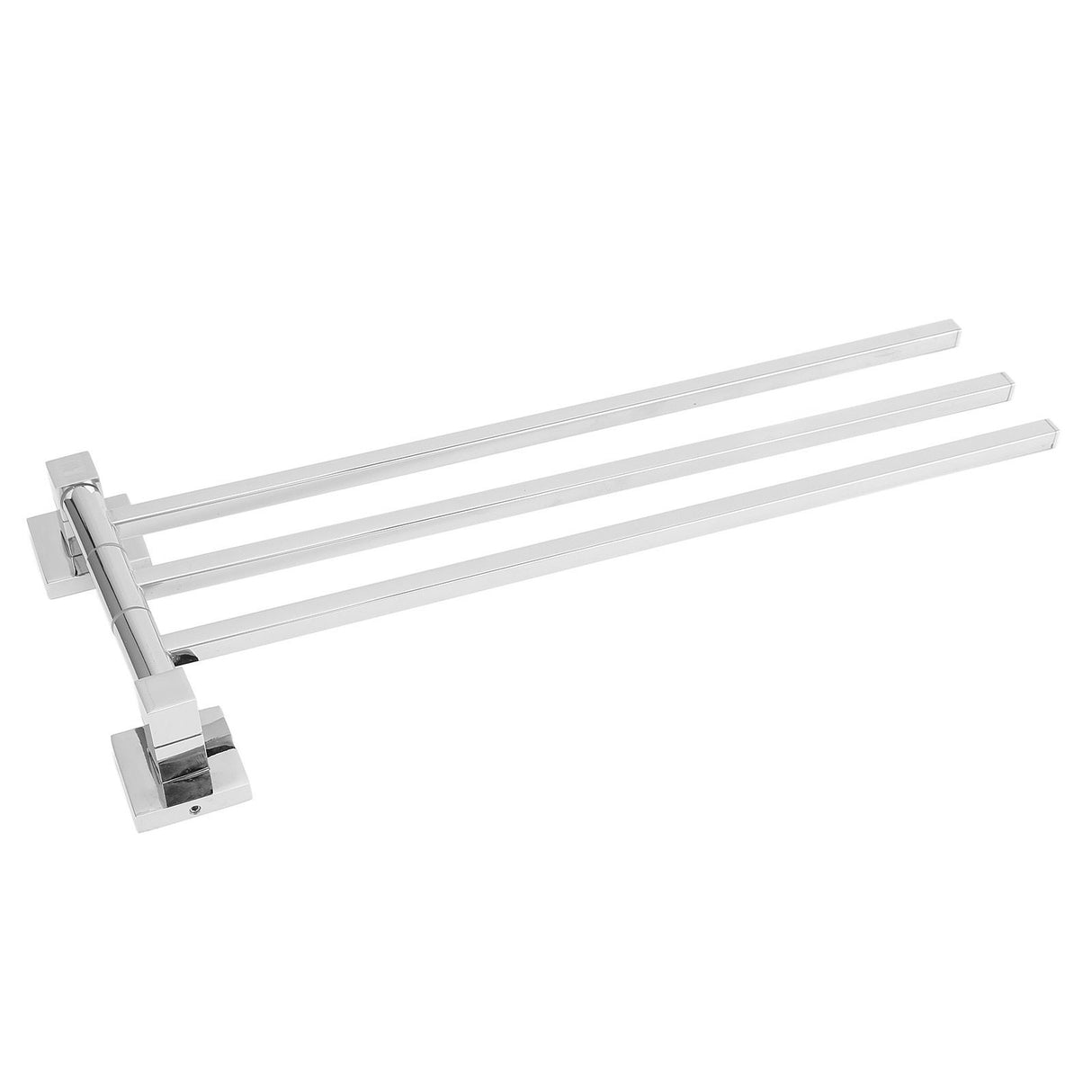 Stainless Steel Towel Rack Bar 180° Rotatable Towel Bathrobe Hanger Holder for Bathroom3 Rods