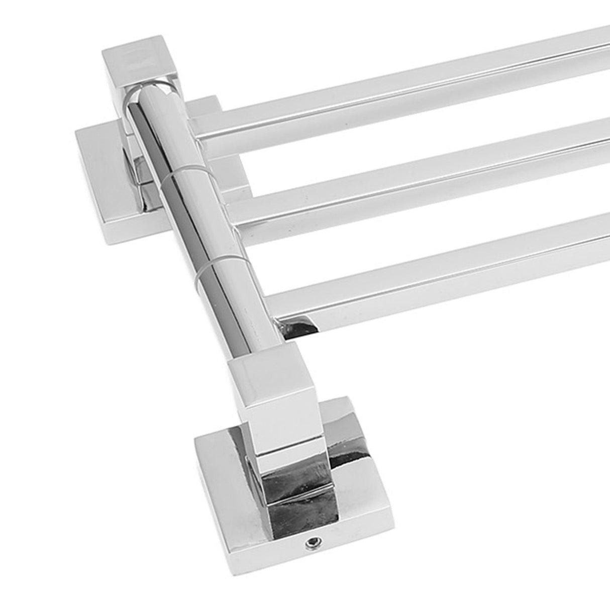 Stainless Steel Towel Rack Bar 180° Rotatable Towel Bathrobe Hanger Holder for Bathroom3 Rods