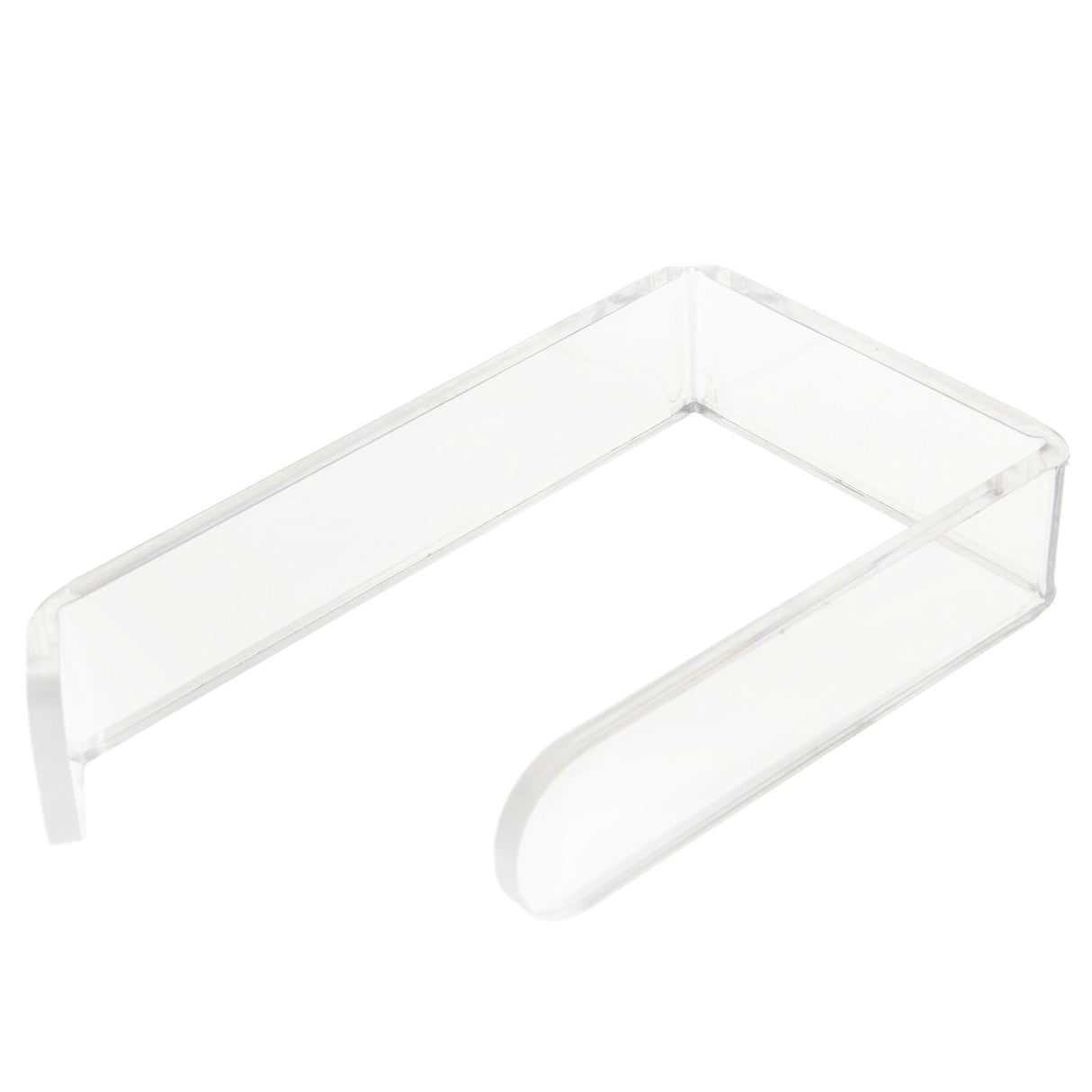 Toilet Paper Holder No Drilling Acrylic Transparent Wall Mount Toilet Paper Roll Holder for Bathroom Kitchen