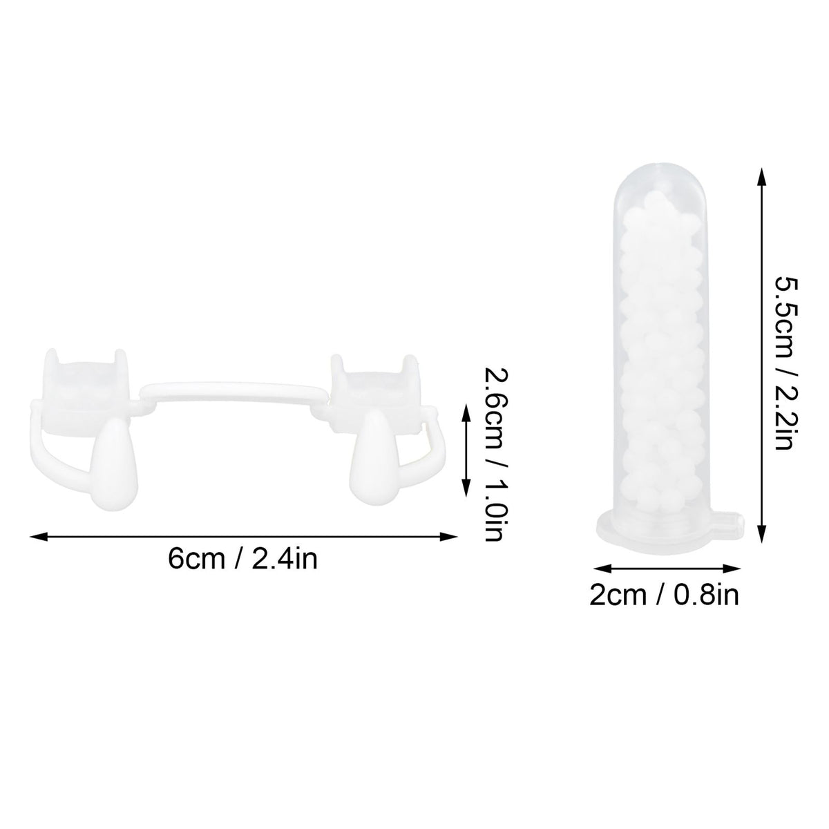 Vampire Fangs Retractable False Tooth with Tooth Repair Beads Halloween Costume Cosplay Party Props