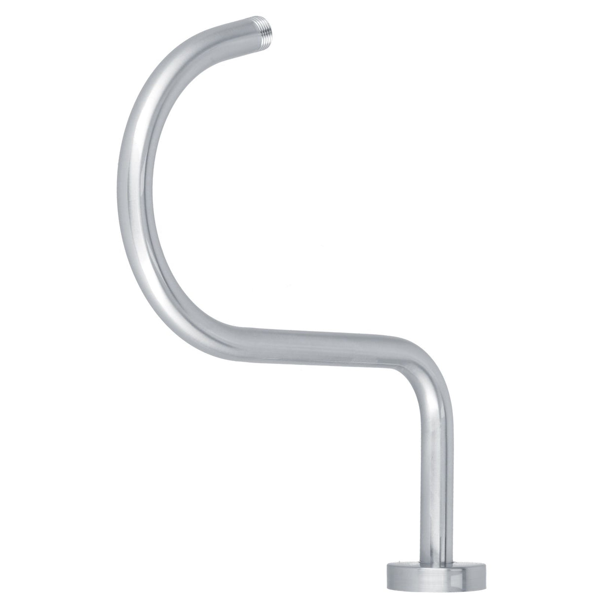 Shower Arm S Shape Gooseneck Stainless Steel Shower Head Extension Arm Bathroom NPT Shower Head Arm for Home233 Brushed