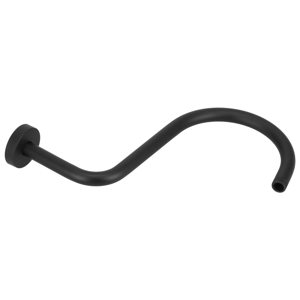 Shower Arm S Shape Gooseneck Stainless Steel Shower Head Extension Arm Bathroom NPT Shower Head Arm for Home233 Black