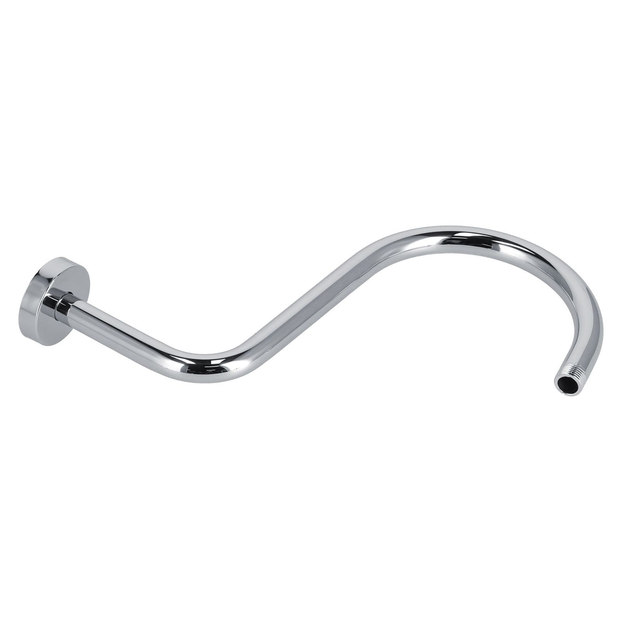 Shower Arm S Shape Gooseneck Stainless Steel Shower Head Extension Arm Bathroom NPT Shower Head Arm for Home233 Electroplate