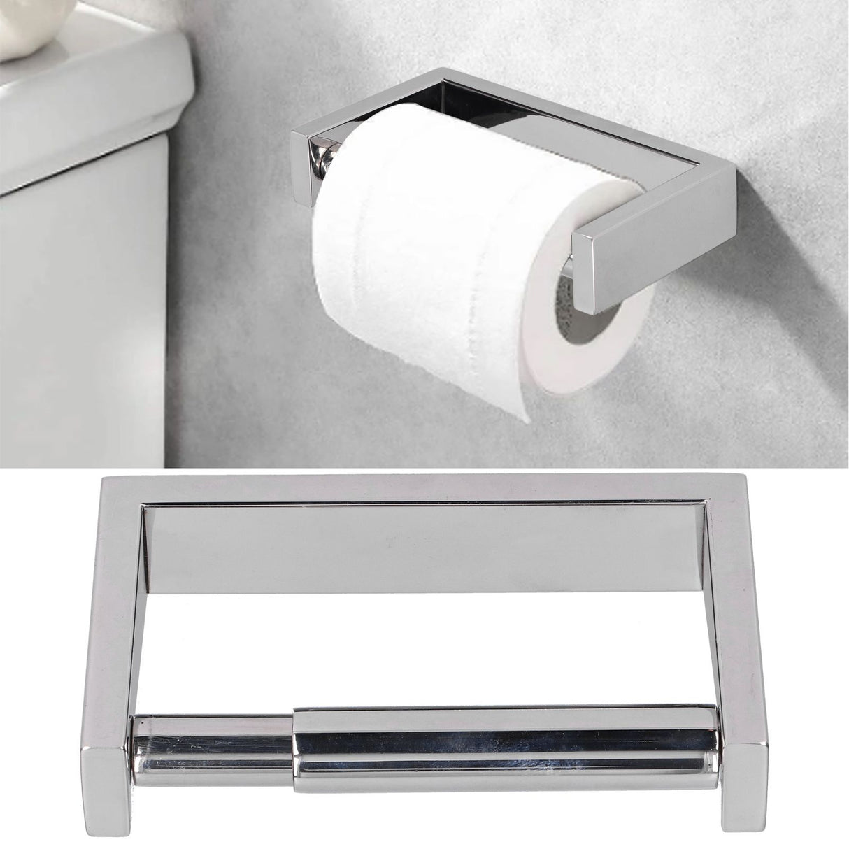Wall Mounted Paper Roll Holder 304 Stainless Steel Toilet Paper Rack Home Bathroom Hardware Set