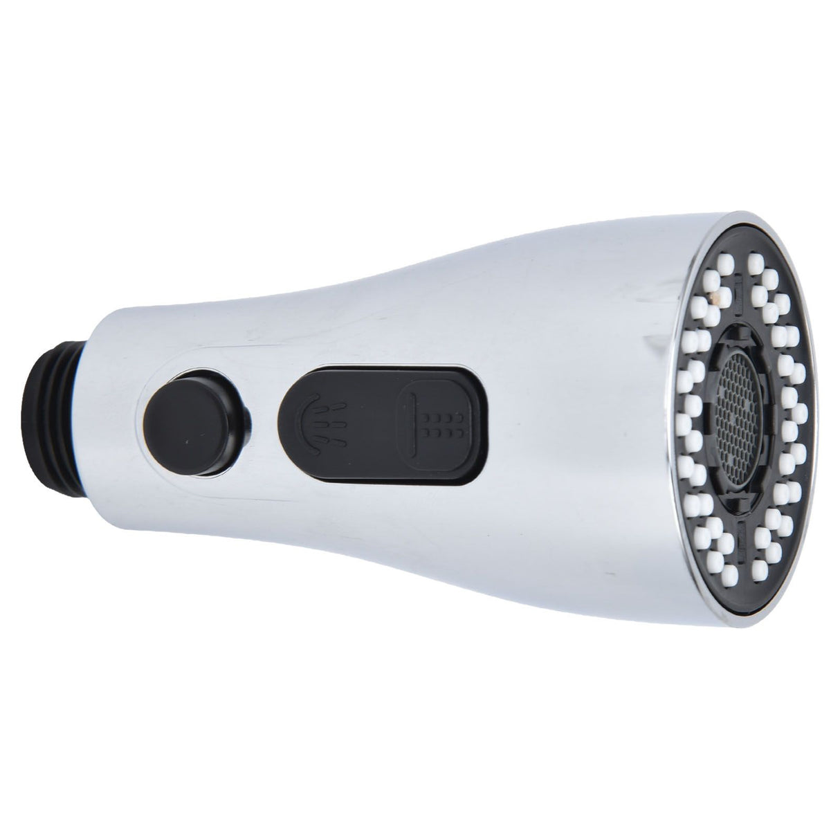 Faucet Spray Head G1/2 Brushed Silver 3 Functions Pull Down Sprayer Nozzle for Kitchen01 Type