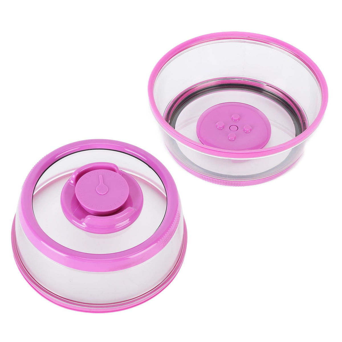 Vacuum Food Sealer Cover with FreshnessKeeping Film Food Sealer Lid for Home Kitchen(Purple )