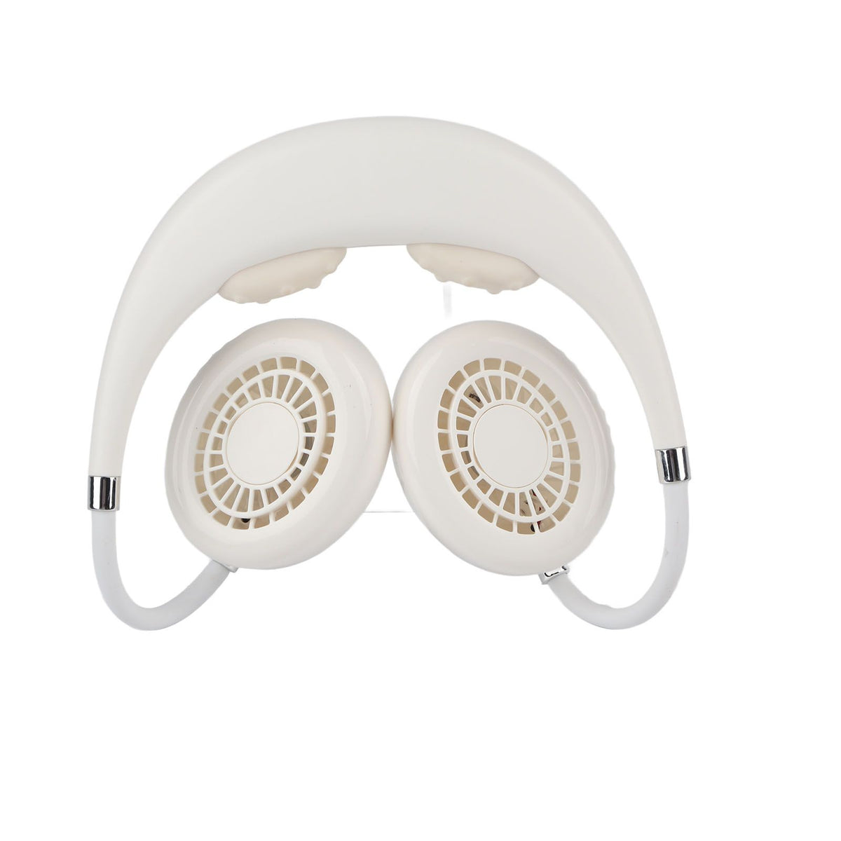 Hanging Neck Fan Portable Multifunction Leafless Massage Aromatherapy Neck Fanfor Outdoor HomeWhite 2.3in