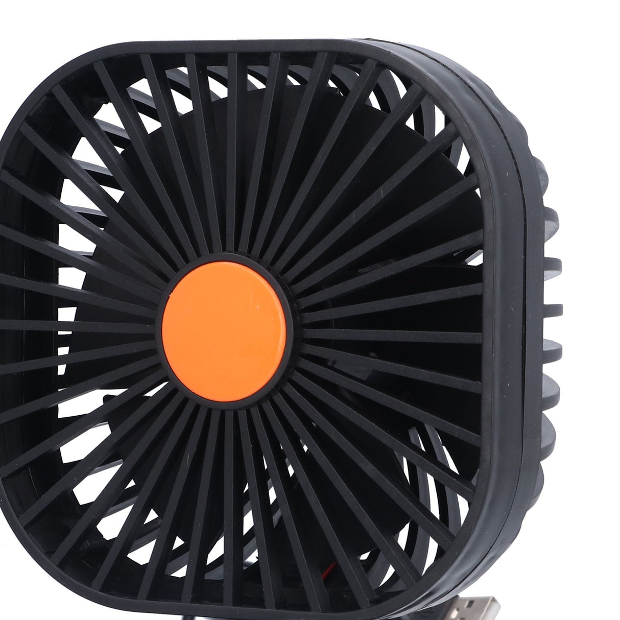 Car Air Cooling Fan Dual Head USB Universal Cooling Device 360 Degree Adjustable Square Low Noise Car Accessories