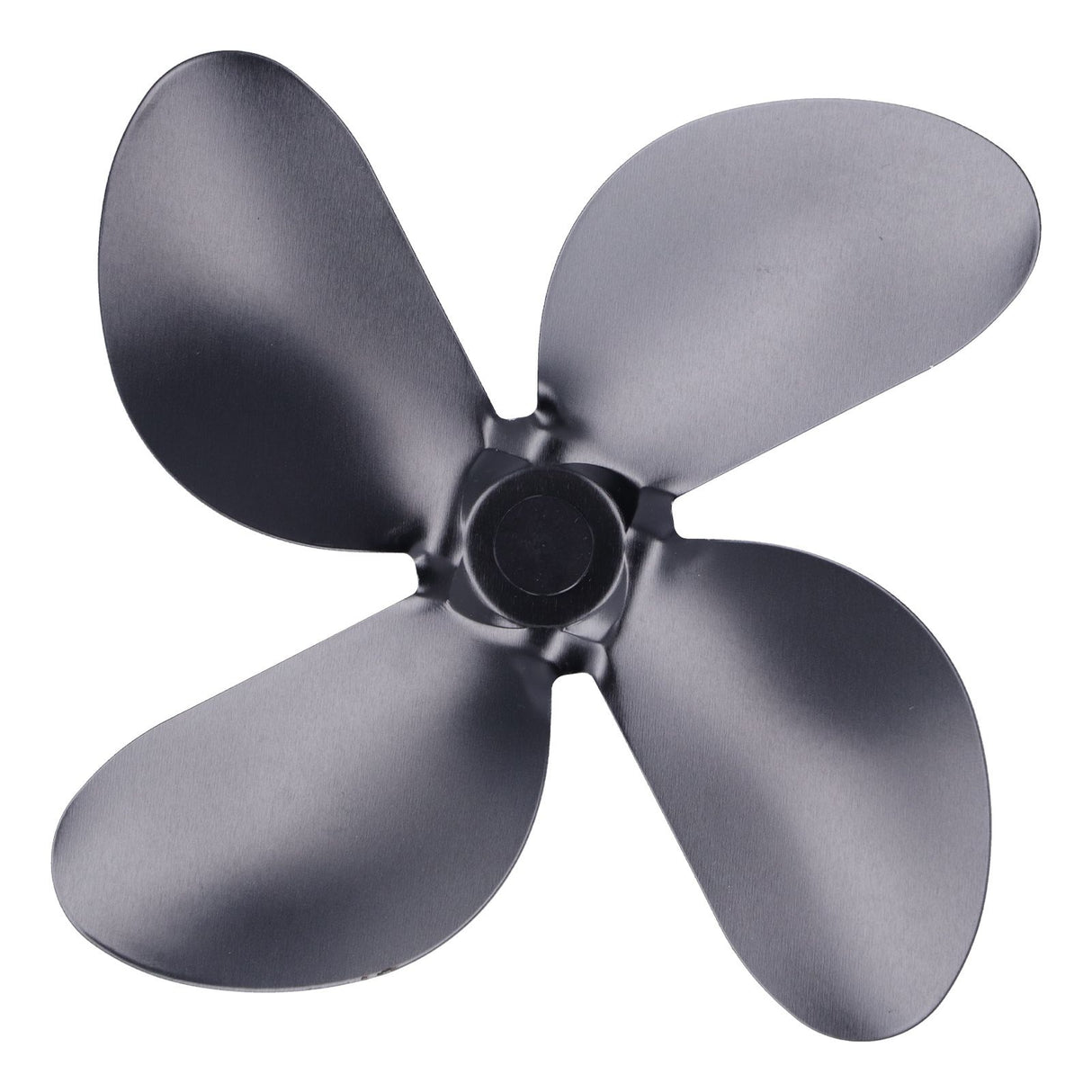 Fan Blade Replacement Fireplace Aluminum Alloy Blade Black Universal Stove Fan Blade4 Blade
