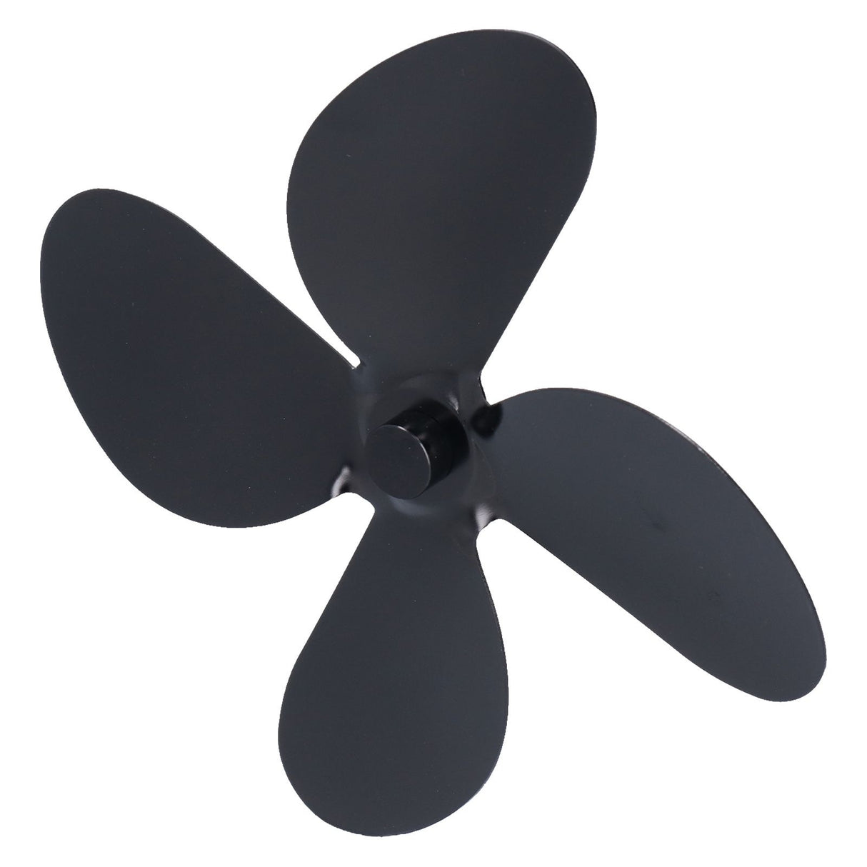 Fan Blade Replacement Fireplace Aluminum Alloy Blade Black Universal Stove Fan Blade4 Blade