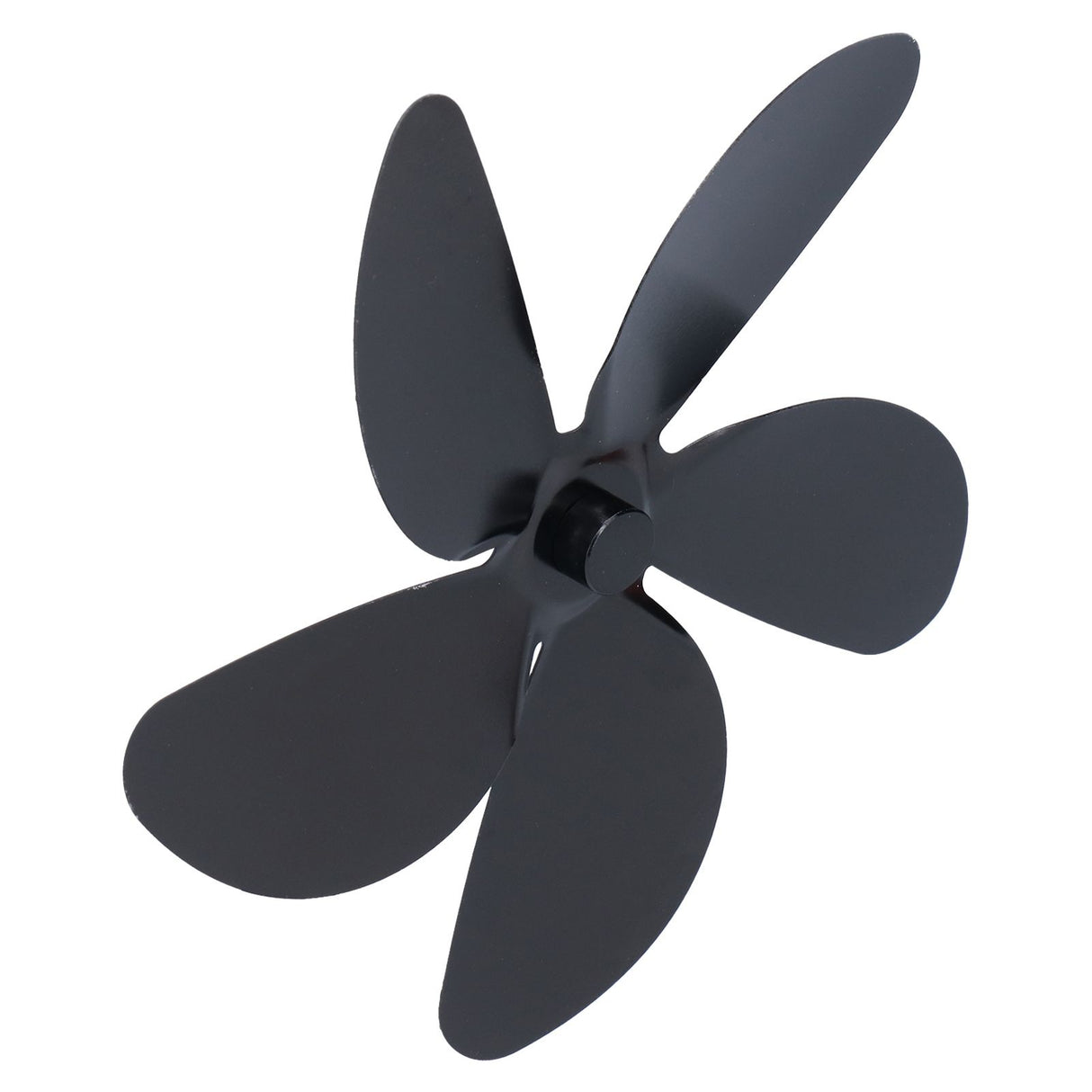 Fan Blade Replacement Fireplace Aluminum Alloy Blade Black Universal Stove Fan Blade5 Blade