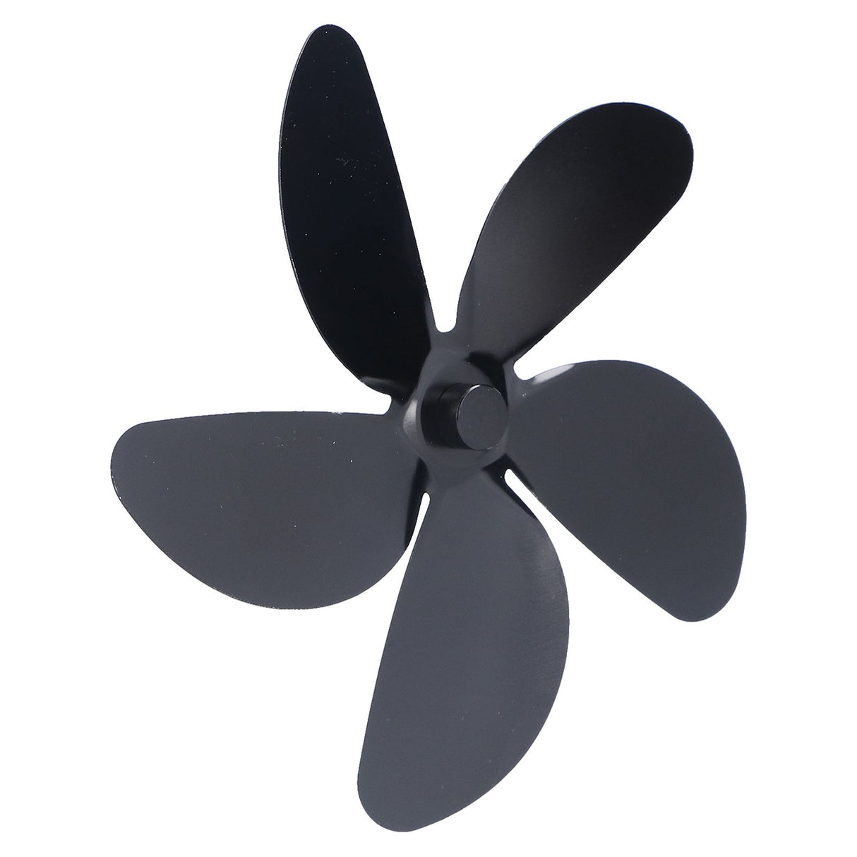 Fan Blade Replacement Fireplace Aluminum Alloy Blade Black Universal Stove Fan Blade5 Blade