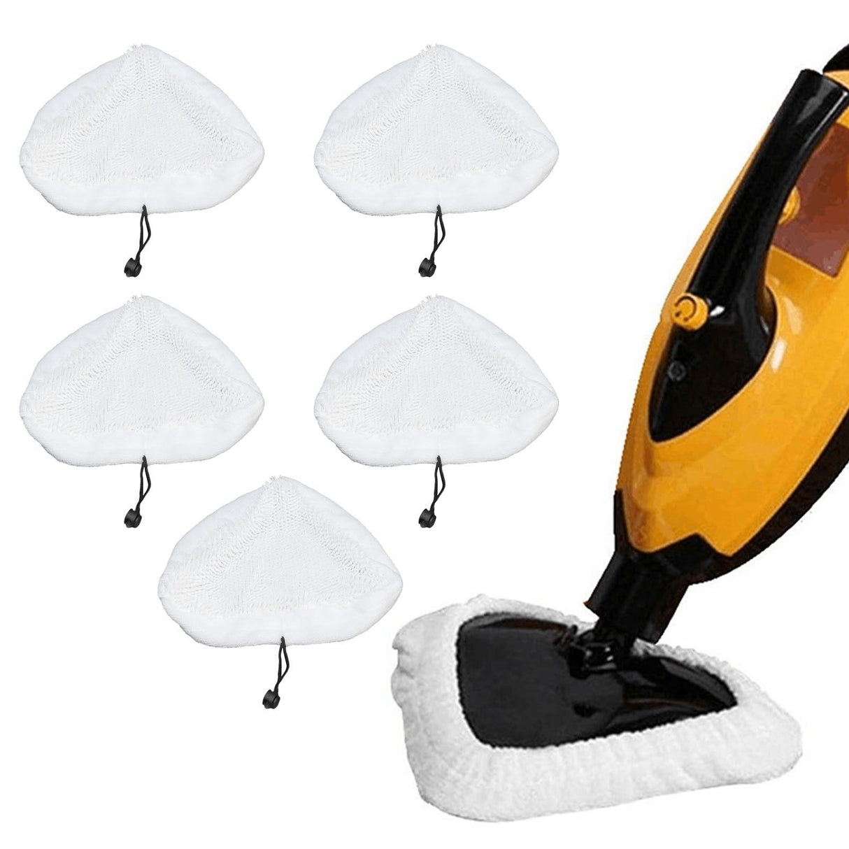 5Pcs Mop Cover Replacement Pads Strong Water Absorption Fit for Steamboy X5 H20 S302 S001 Mop