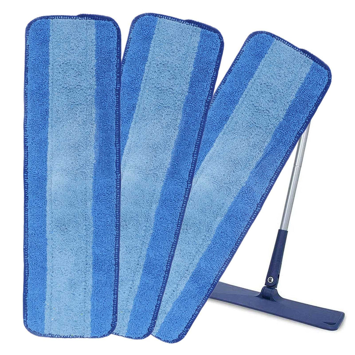 3PCS Wet Dry Dual Use Mop Cloth Refills Reusable Microfiber Mop Pad for Bona Mop Floor Cleaning