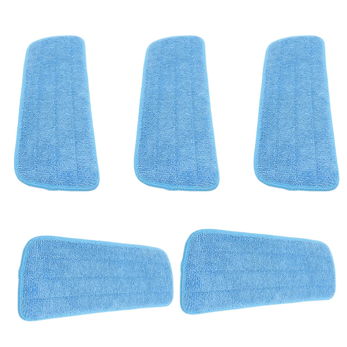5PCS Microfiber Flat Mop Pad Mopping Cleaning Cloth Replacement for 14x41cm Hook and Loop Mop Universal