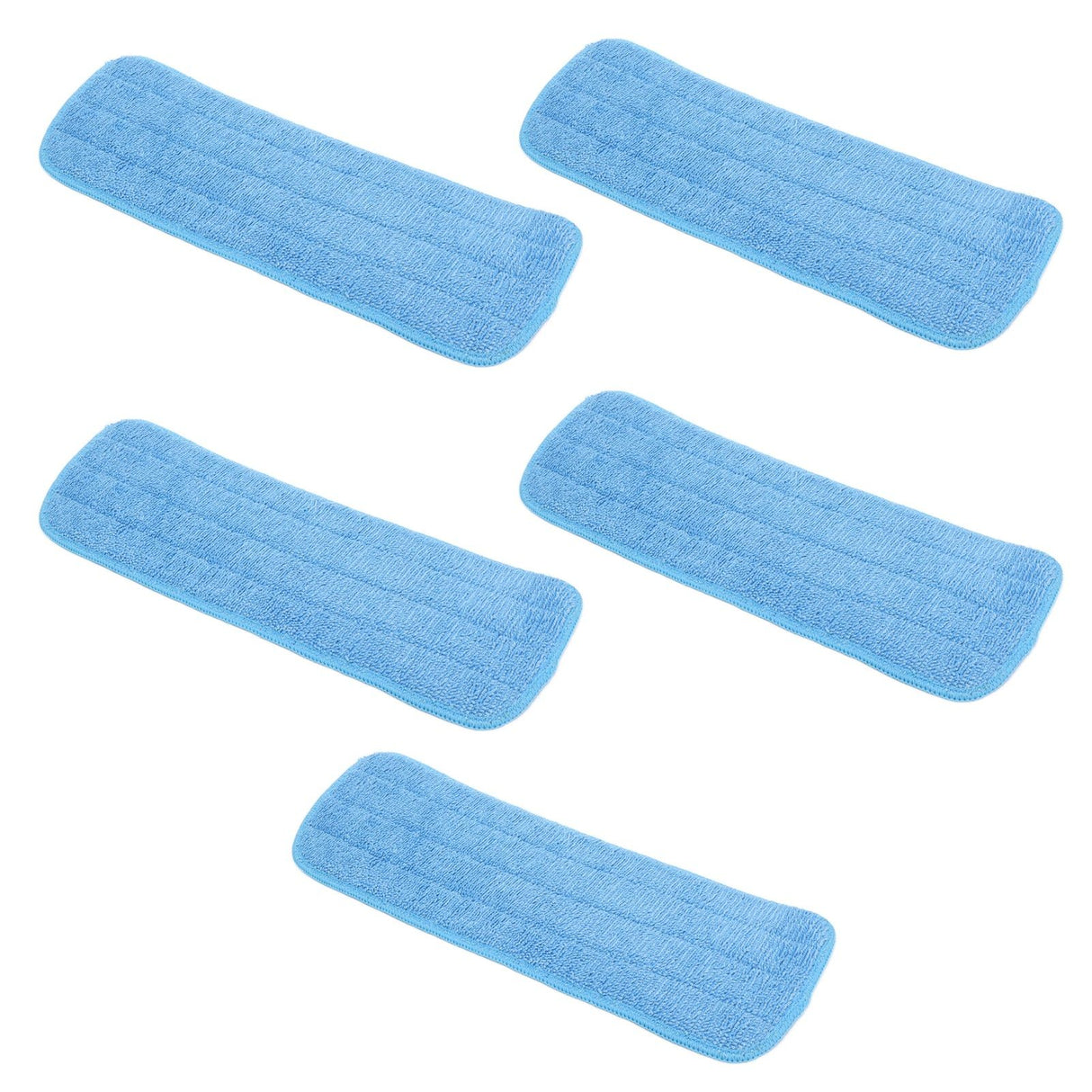 5PCS Microfiber Flat Mop Pad Mopping Cleaning Cloth Replacement for 14x41cm Hook and Loop Mop Universal