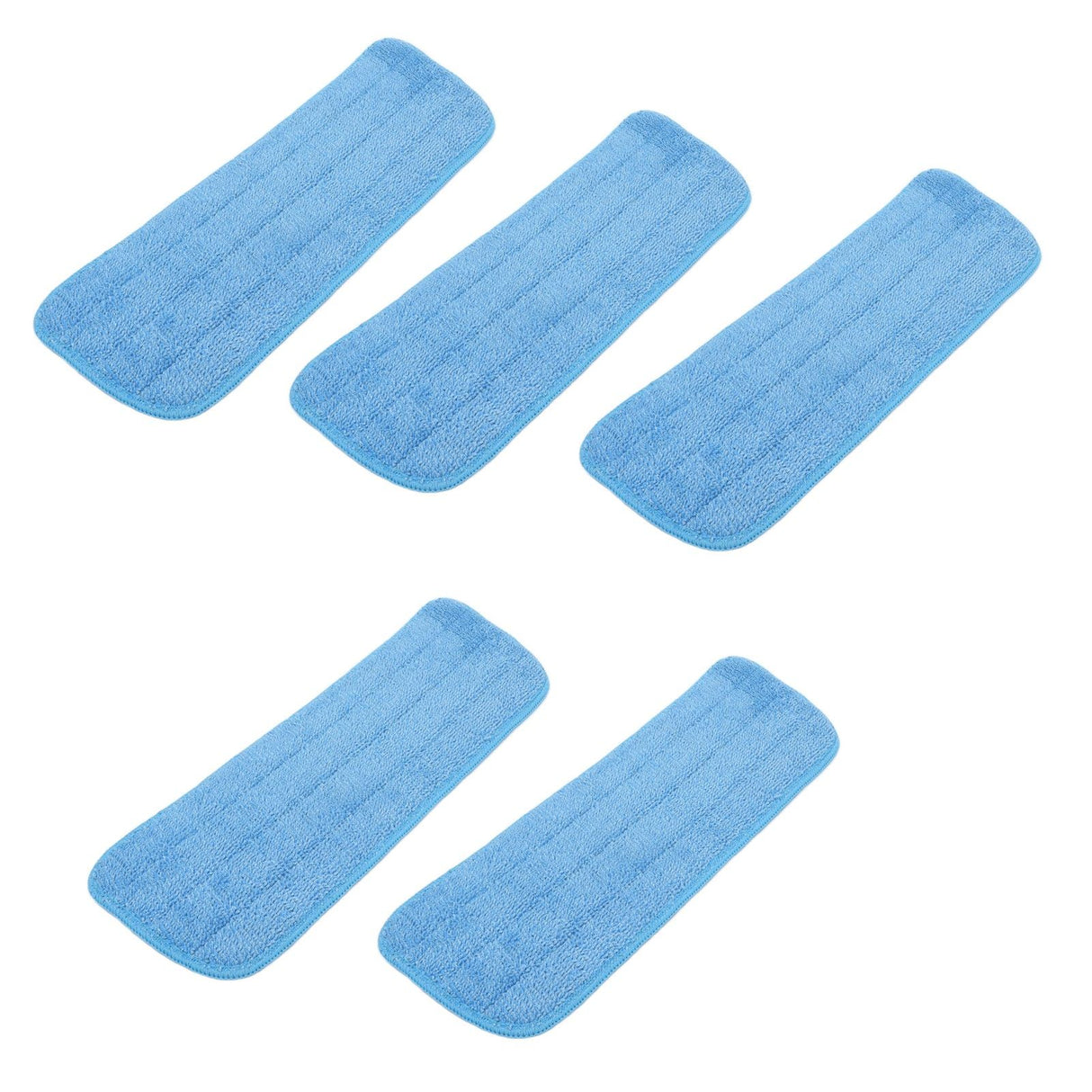 5PCS Microfiber Flat Mop Pad Mopping Cleaning Cloth Replacement for 14x41cm Hook and Loop Mop Universal