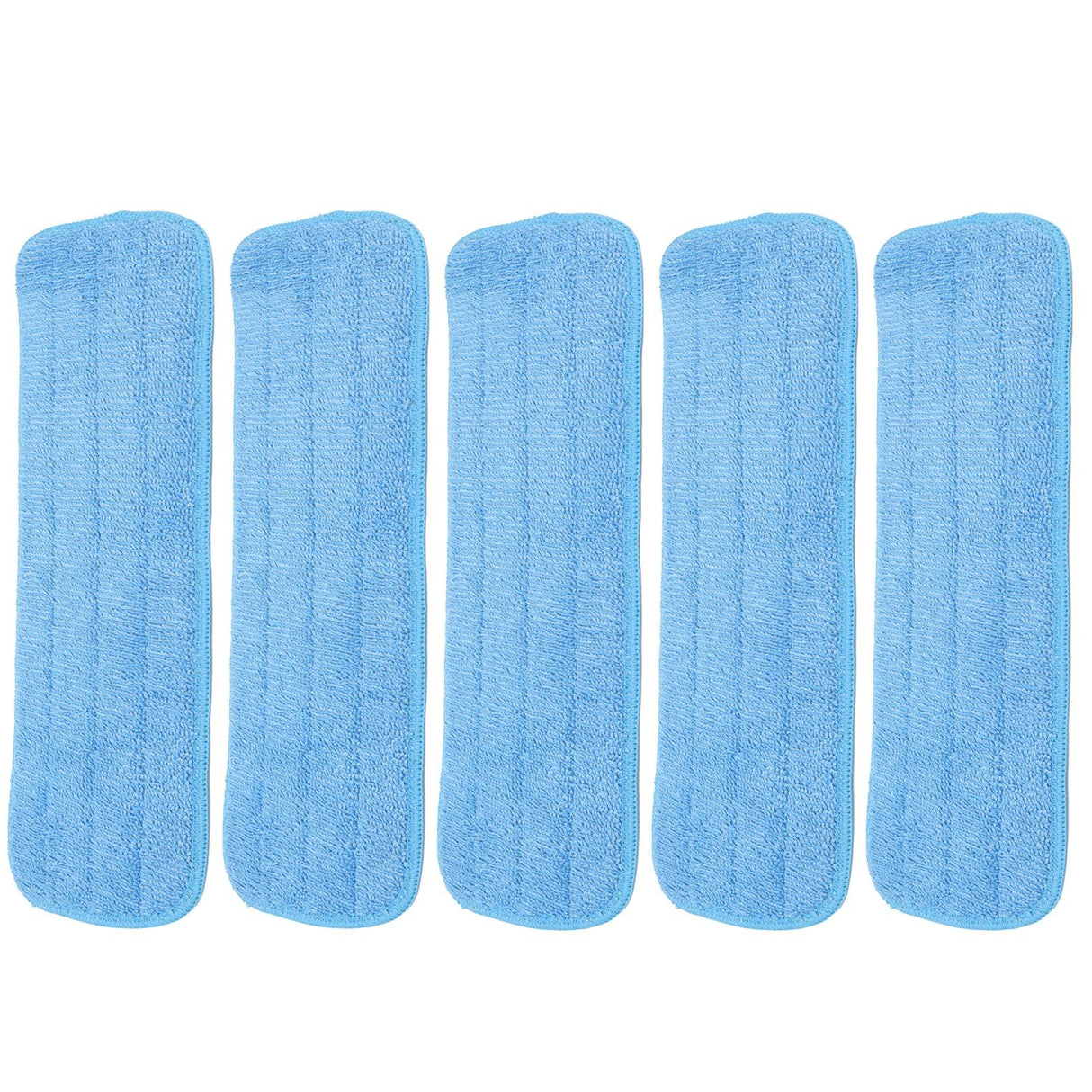 5PCS Microfiber Flat Mop Pad Mopping Cleaning Cloth Replacement for 14x41cm Hook and Loop Mop Universal