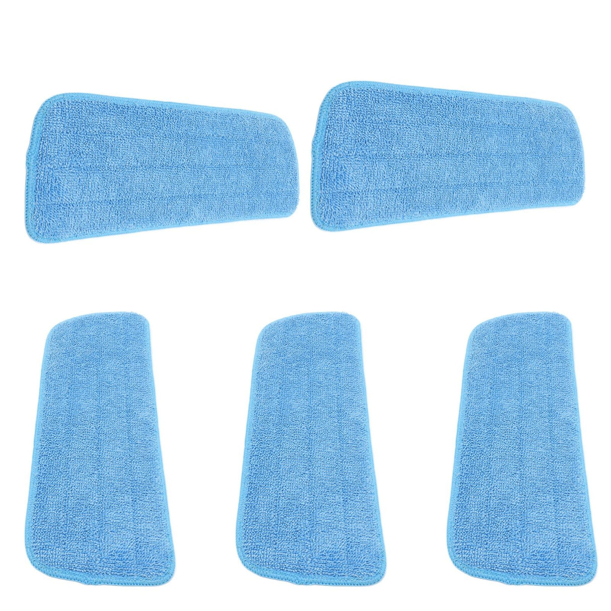 5PCS Microfiber Flat Mop Pad Mopping Cleaning Cloth Replacement for 14x41cm Hook and Loop Mop Universal