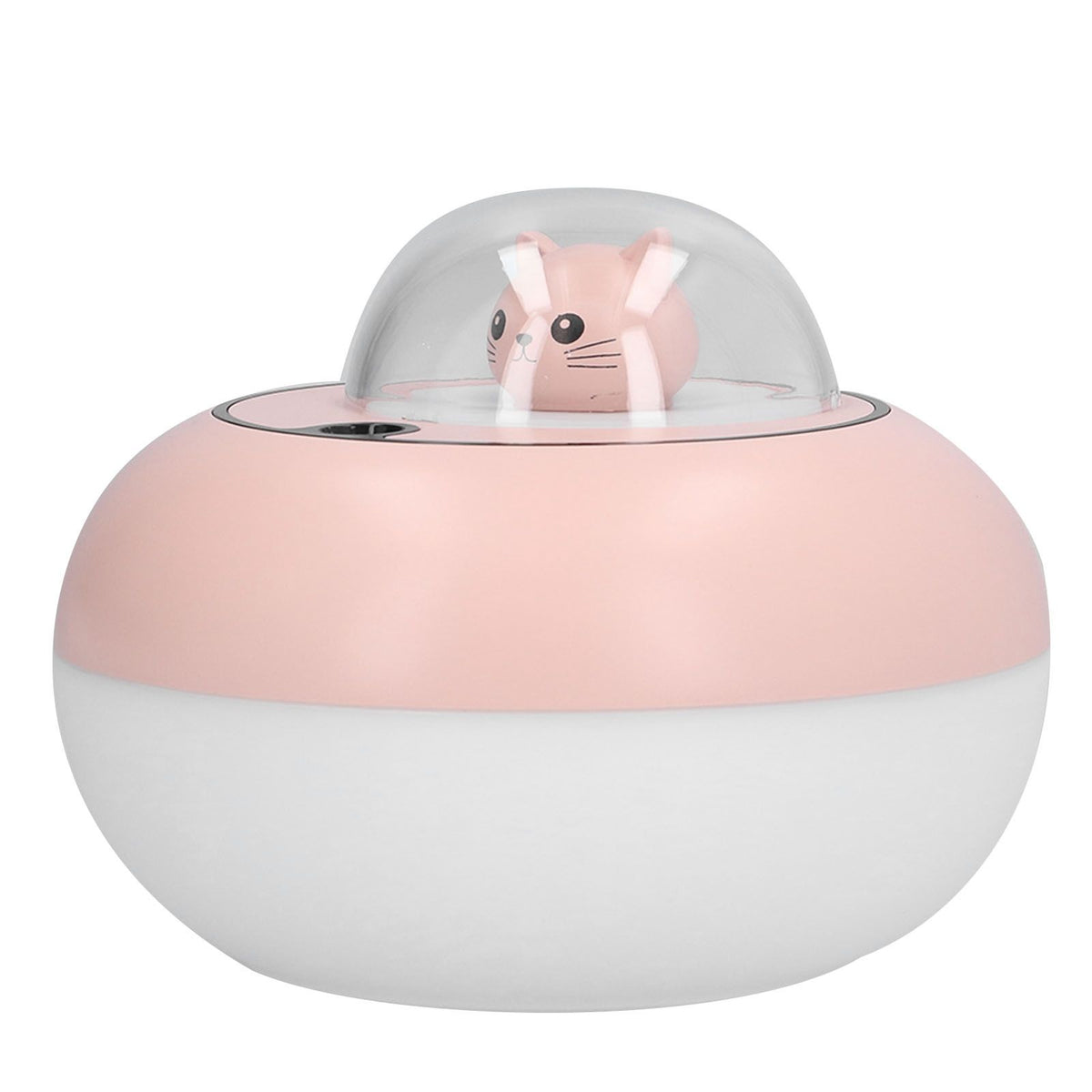 300ml LED Desk Humidifier White Pink USB Powered Mute Colorful Large Capacity Air Humidifier for Home Office