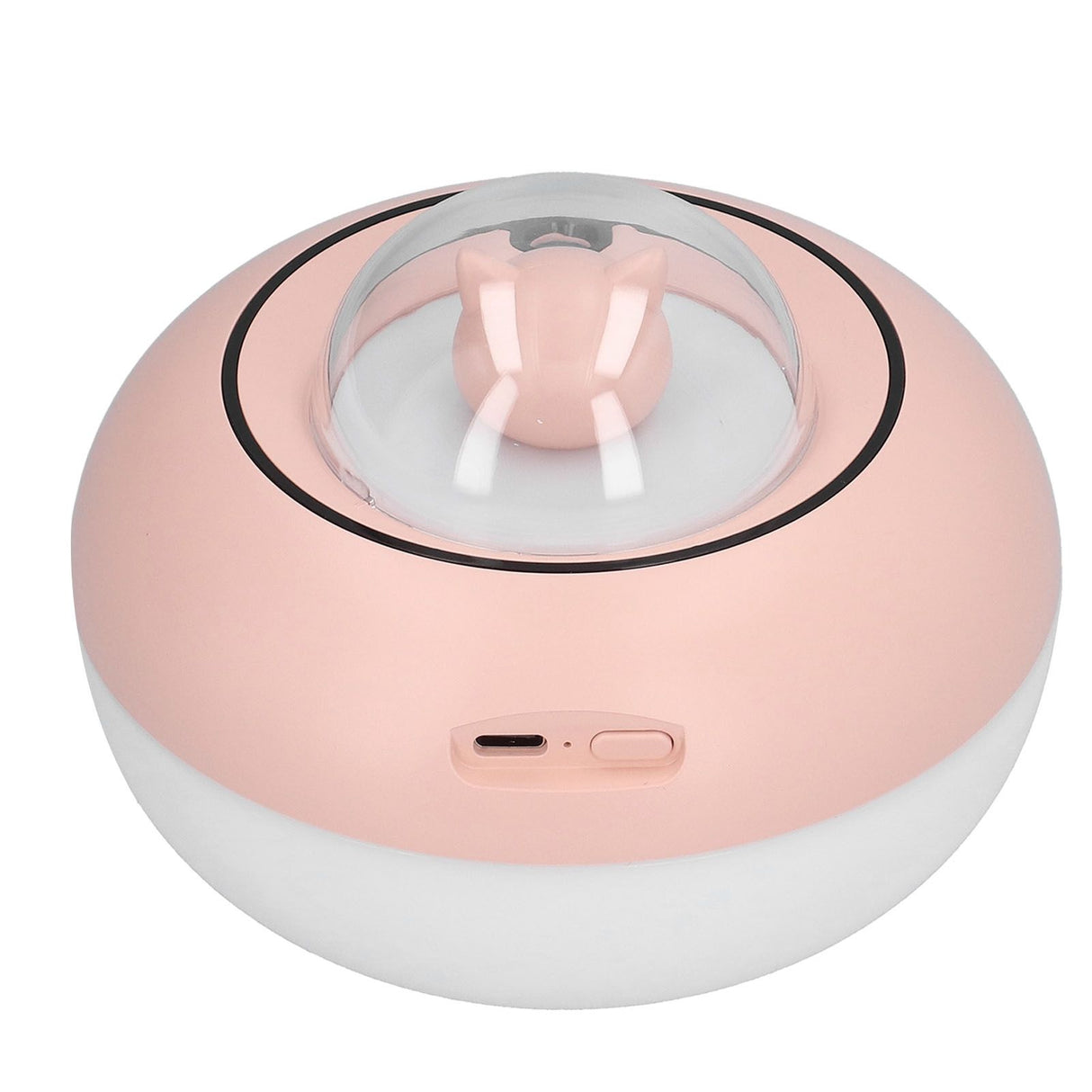 300ml LED Desk Humidifier White Pink USB Powered Mute Colorful Large Capacity Air Humidifier for Home Office