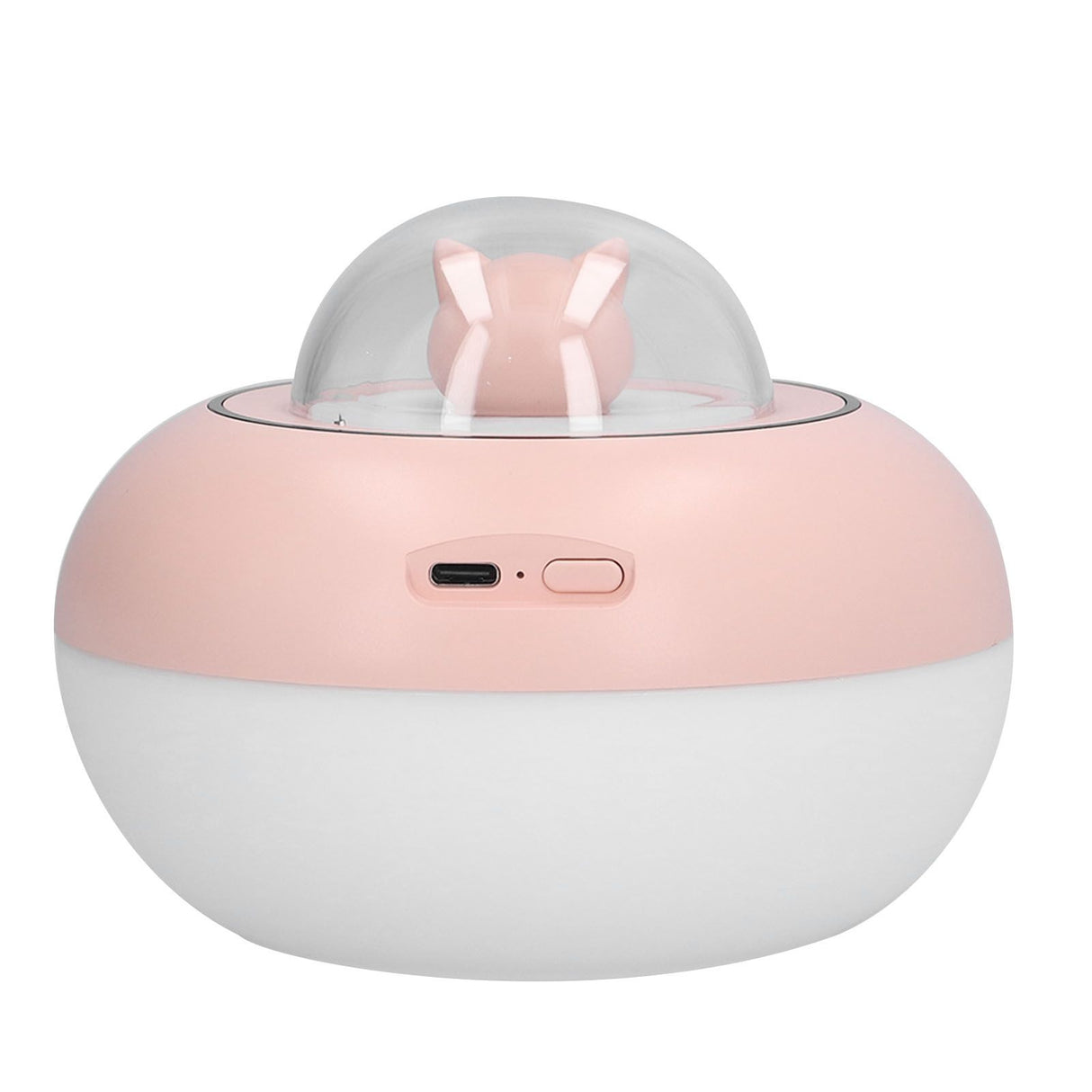300ml LED Desk Humidifier White Pink USB Powered Mute Colorful Large Capacity Air Humidifier for Home Office