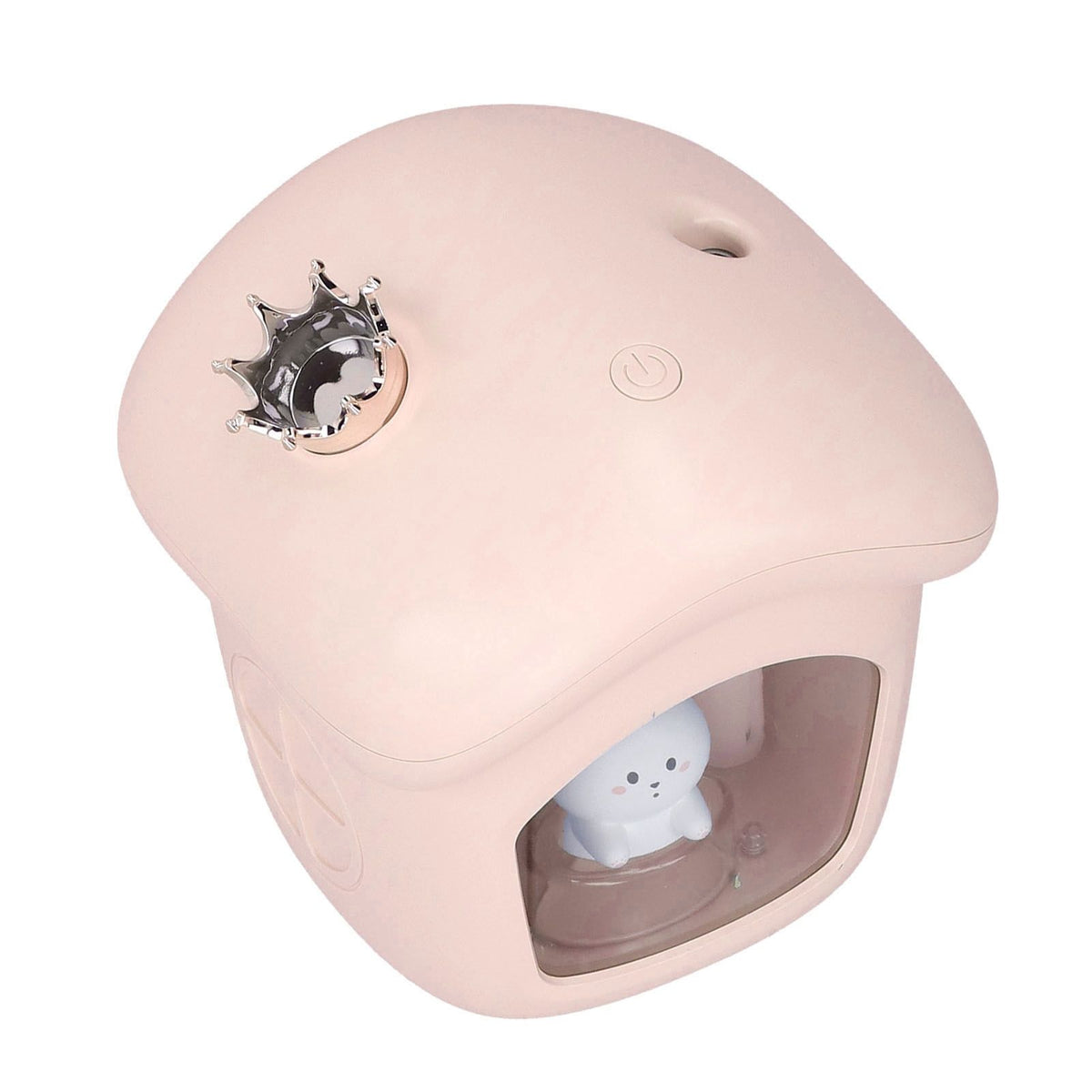 Air Humidifier USB Charging 2 Gears Smart Portable Desk Humidifier with 350ml Visible Water TankPink