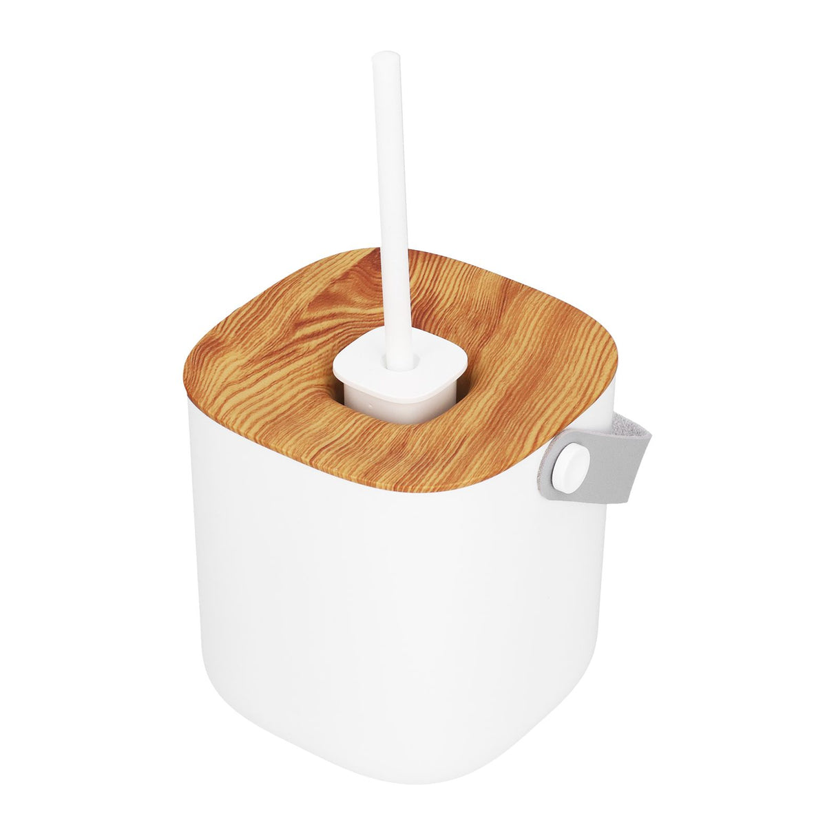 600ml Portable Humidifier USB Charging Nanometer Atomizing Desktop Humidifier Wood Grain 30ml/h