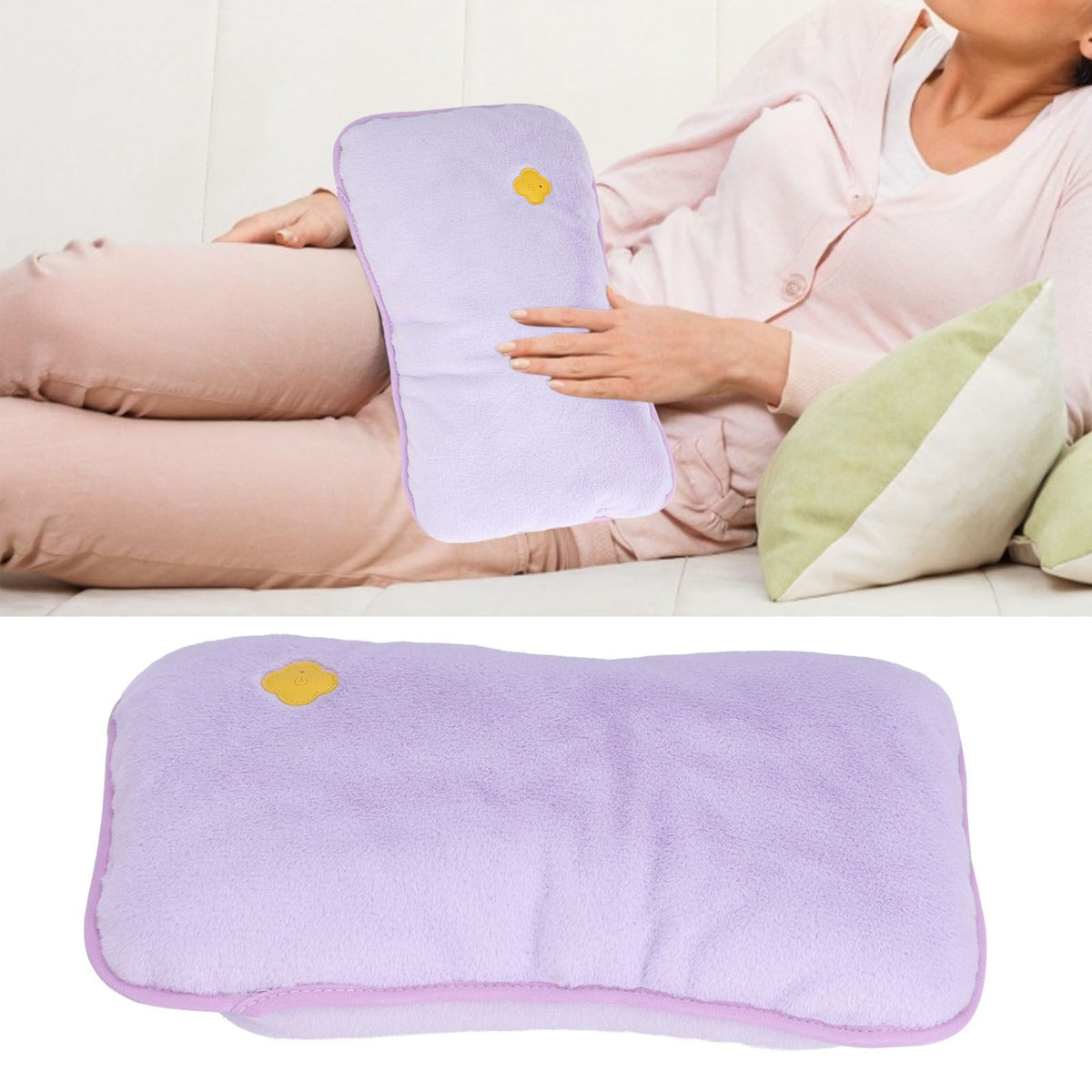 Graphene Heating Hand Warmer Intelligent Constant Temperature Hand Heater USB Charging for Home OfficePurple