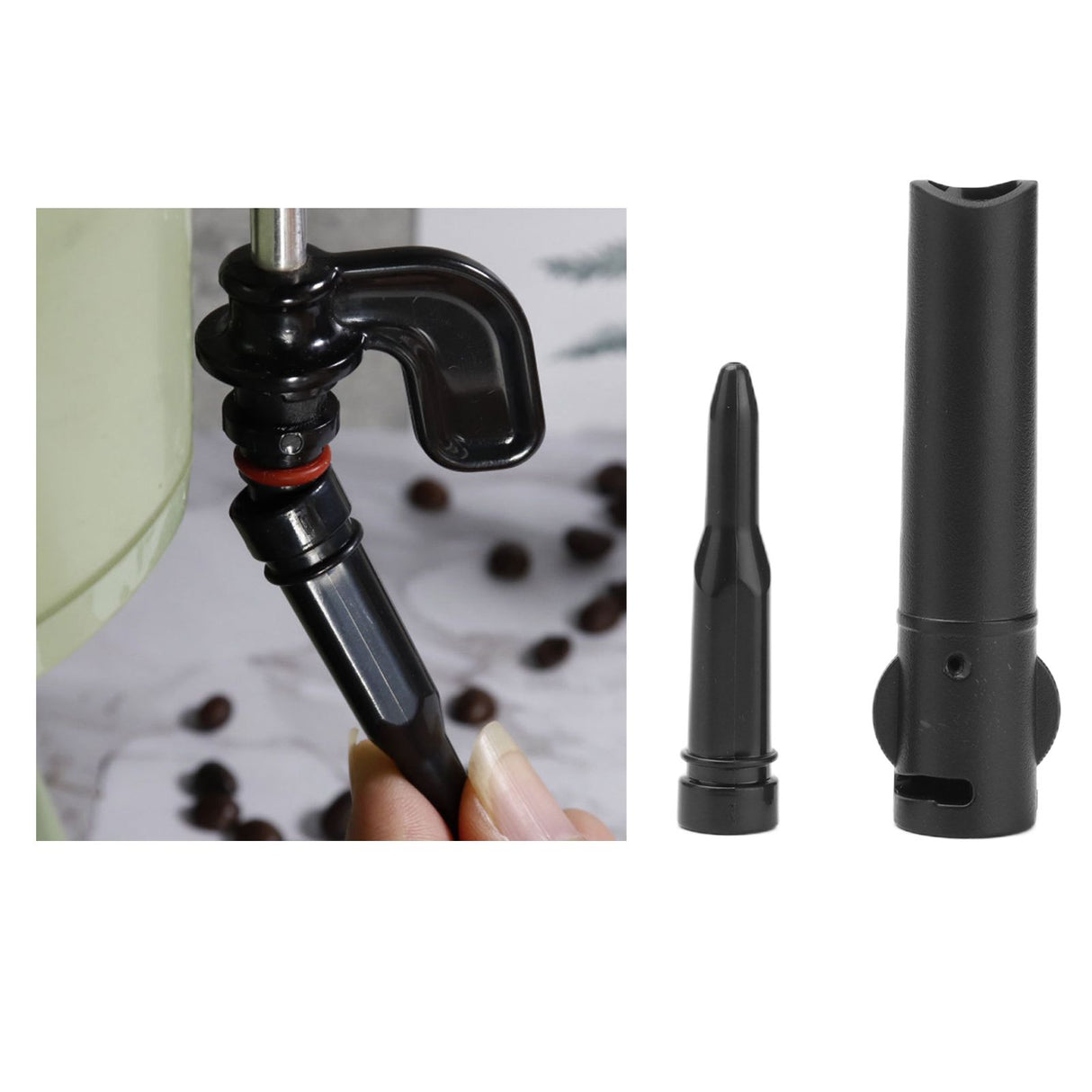 Steam Nozzle Lower Tube Dense Milk Foam Cappuccino System Food Grade Plastic Coffee Machine Spout for EC331 EC0311