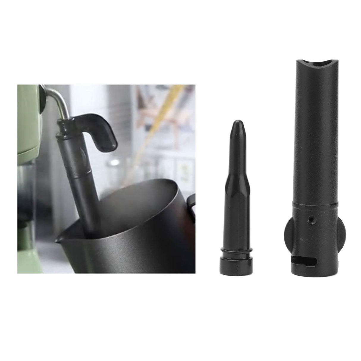 Steam Nozzle Lower Tube Dense Milk Foam Cappuccino System Food Grade Plastic Coffee Machine Spout for EC331 EC0311