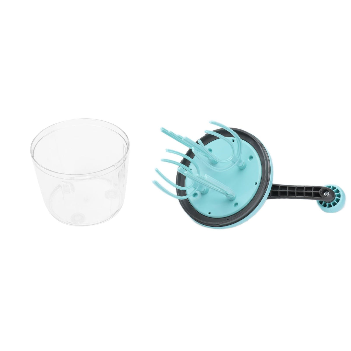 Hand Mixer PP Handheld Egg Beater with Detachable Handle Cream Whisk Convenient and Non Slip Light Green for Kitchen
