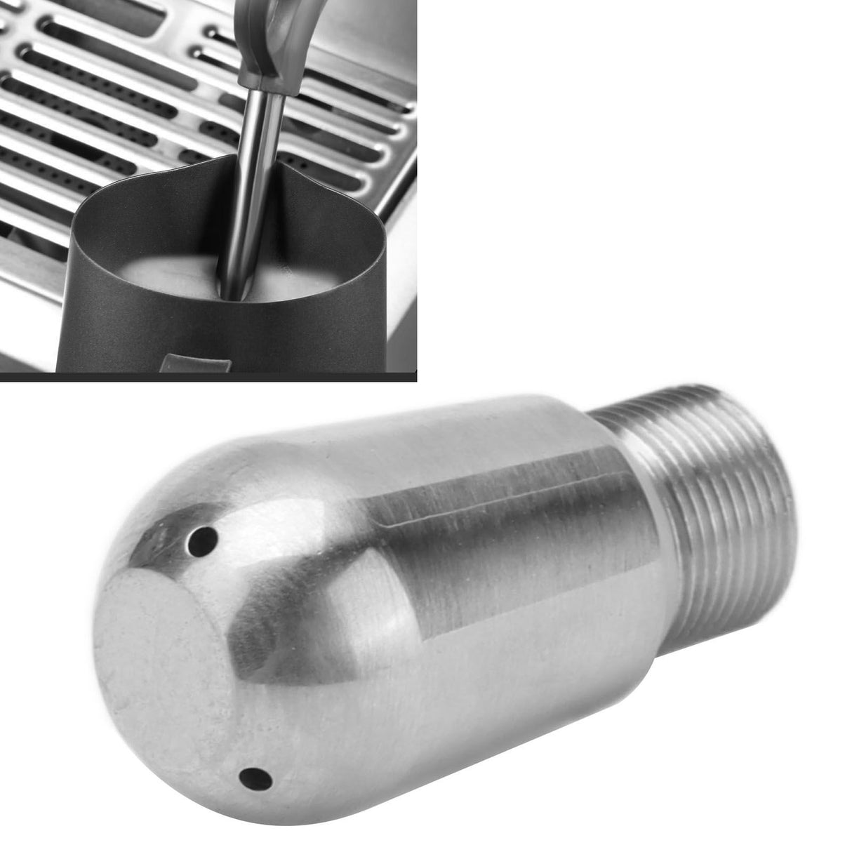 Coffee Machine Steam Nozzle Food Grade Stainless Steel Milk Frother Spout for Barsetto BAE01 BAE023 Holes
