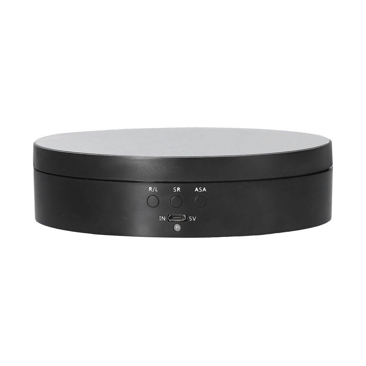 Motorized Rotating Display Stand 138mm Electric Rotating Turntable 3 Speed Adjustable USB Powered Jewelry Display BracketBlack