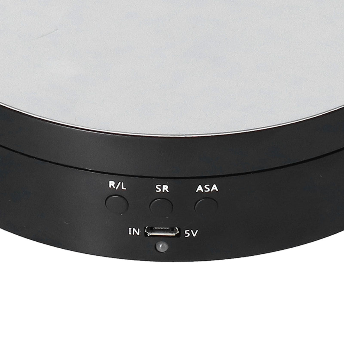 Motorized Rotating Display Stand 138mm Electric Rotating Turntable 3 Speed Adjustable USB Powered Jewelry Display BracketBlack