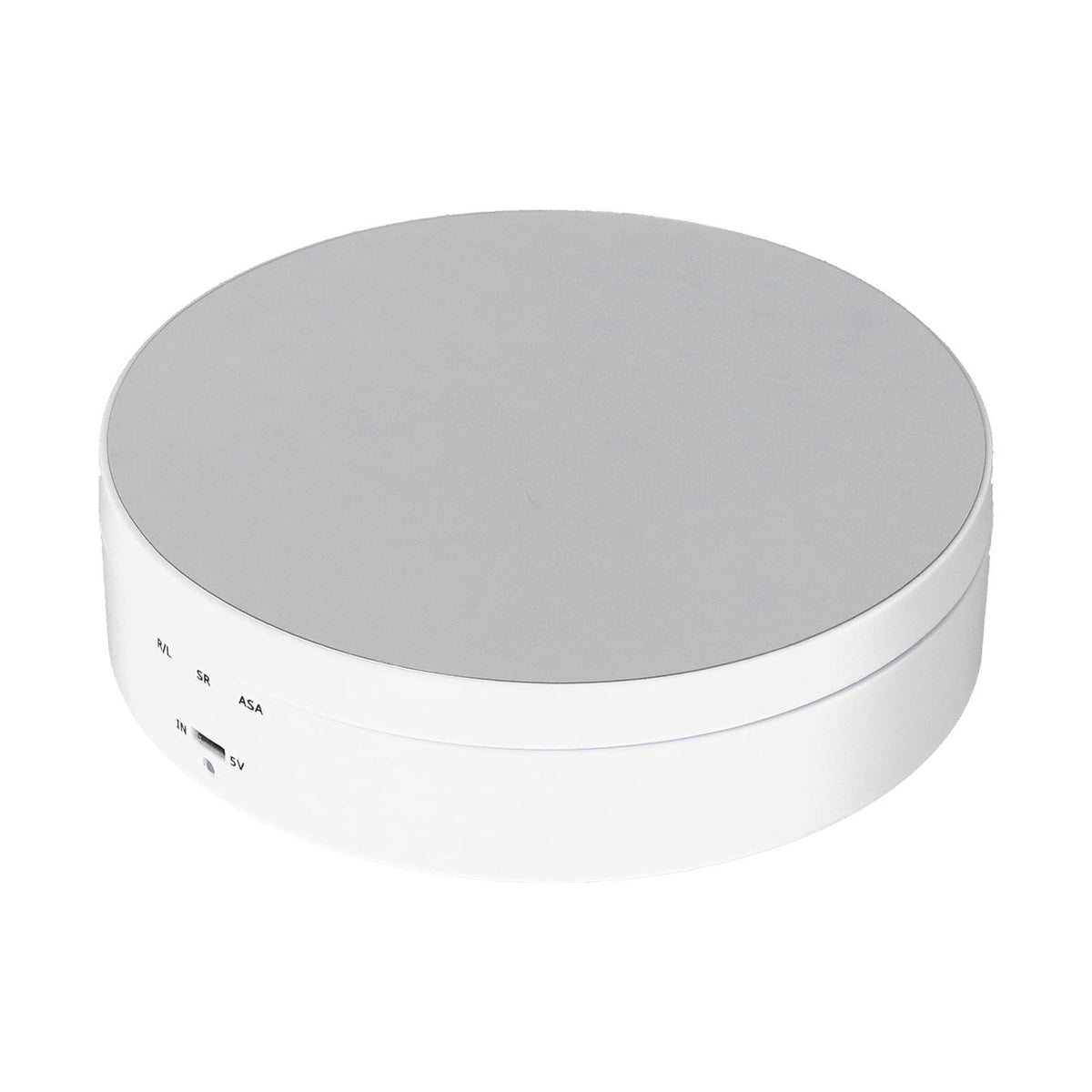 Motorized Rotating Display Stand 138mm Electric Rotating Turntable 3 Speed Adjustable USB Powered Jewelry Display BracketWhite